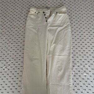 Abercrombie & Fitch Off-White Dad Jeans (Tall)